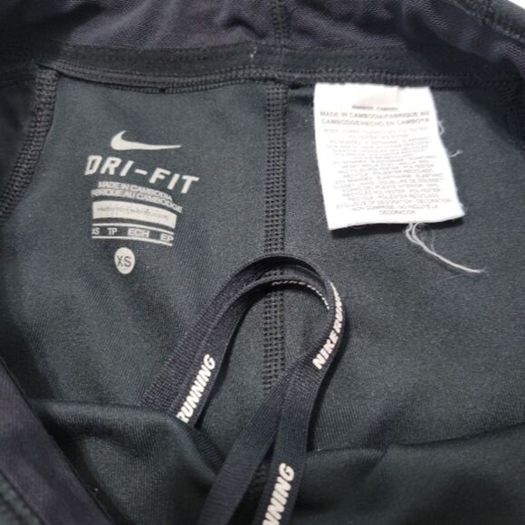 Nike Pants Size XS W25"xL28" Nike Dri-Fit Running Pants Leggings Athletic Black - Picture 8 of 8